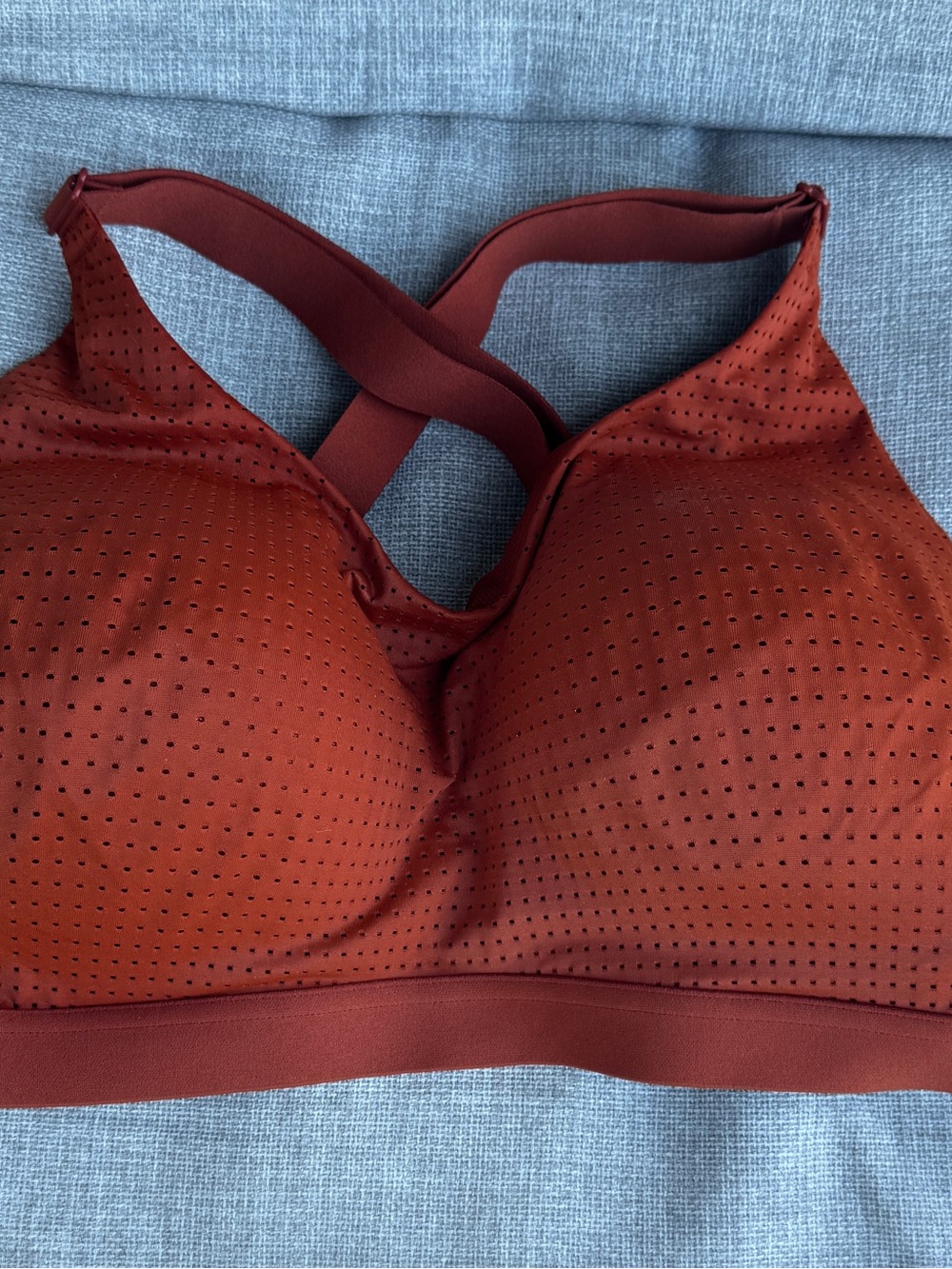 VSX Victoria's Secret Mesh Medium Support Sports Bra Russet 34DD NWT